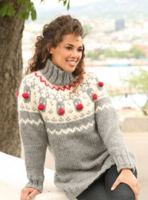 Rudolph by DROPS Design - Bluse Strikkeopskrift str. XS/S - XXXL