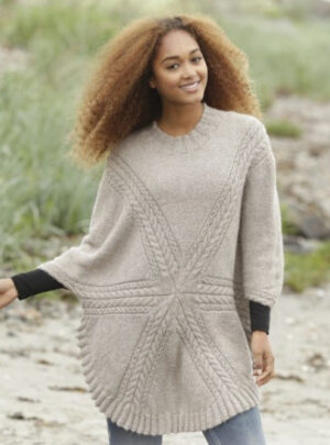 Sand Tracks by DROPS Design - Bluse Strikkeopskrift str. S - XXXL