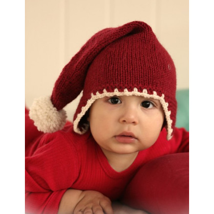 Santa Baby by DROPS Design - Baby nissehue Strikkeopskrift str. 1/3 mdr - 3/4 år Santa Baby by DROPS Design - Baby nissehue Strikkeopskrift str. 1/3 mdr - 3/4 år