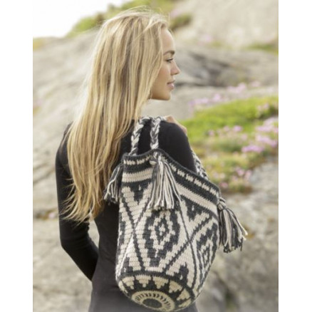 Santa Fe by DROPS Design - Taske Hækleopskrift 67x34 cm Santa Fe by DROPS Design - Taske Hækleopskrift 67x34 cm