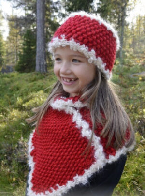 Santa's Little Helper by DROPS Design - Pandebånd og halsedisse Strikkeopskrift 3-12 år