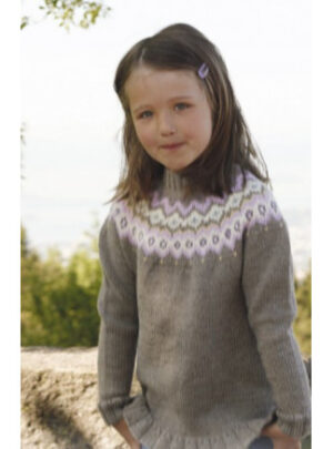 Silje jumper by DROPS Design - Bluse Strikkeopskrift str. 3/4 - 11/12 år