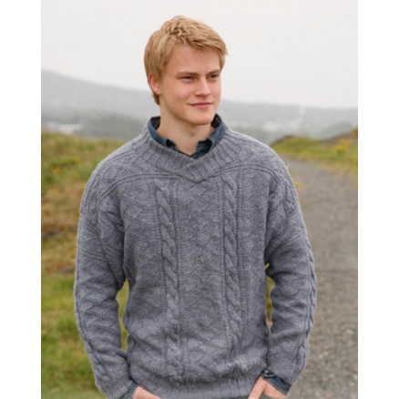 Sir Lancelot by DROPS Design - Sweater Strikkeopskrift str. S - XXXL Sir Lancelot by DROPS Design - Sweater Strikkeopskrift str. S - XXXL