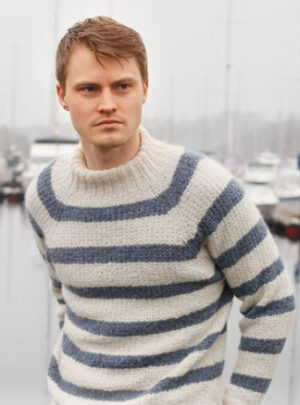 Sjøbris by DROPS Design - Bluse Strikkeopskrift str. S-XXXL