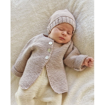 Sleep Tight by DROPS Design - Baby Jakke med raglan Strikkeopskrift str. Præmatur - 4 år Sleep Tight by DROPS Design - Baby Jakke med raglan Strikkeopskrift str. Præmatur - 4 år