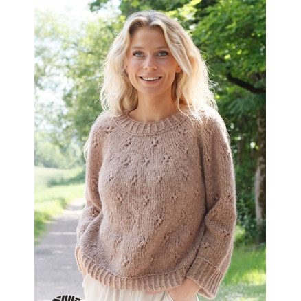 Sommarfin Sweater by DROPS Design - Bluse Strikkeopskrift str. S - XXXL Sommarfin Sweater by DROPS Design - Bluse Strikkeopskrift str. S - XXXL