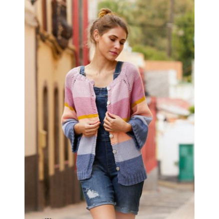 Sonora Sunrise by DROPS Design - Jakke Strikkeopskrift str. S - XXXL Sonora Sunrise by DROPS Design - Jakke Strikkeopskrift str. S - XXXL