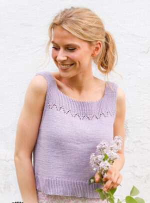 Spring Peak by DROPS Design - Top Strikkeopskrift str. S - XXXL