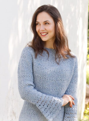 Spring Renaissance by DROPS Design - Bluse Hækleopskrift str. S - XXXL