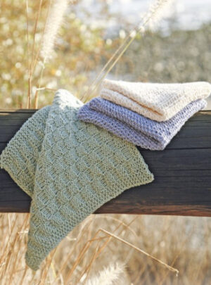 Struktur Klude by DROPS Design - Klude Strikkeopskrift 23x23 cm