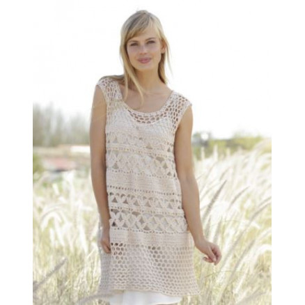 Summer Bliss by DROPS Design - Tunika Hækleopskrift str. S - XXXL Summer Bliss by DROPS Design - Tunika Hækleopskrift str. S - XXXL