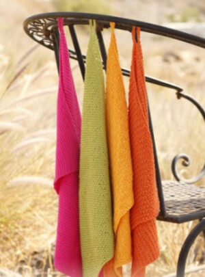 Summer Spices by DROPS Design - Håndklæder Strikkeopskrift 31x45 cm