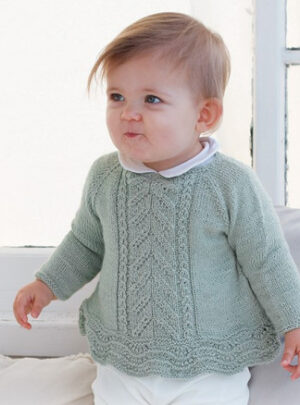 Sweet Ivy by DROPS Design - Baby Bluse Strikkeopskrift str. 0/1 mdr - 5/6 år