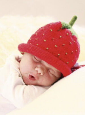 Sweet Strawberry by DROPS Design - Baby Hue Strikkeopskrift str. 1/3 mdr - 3/4 år