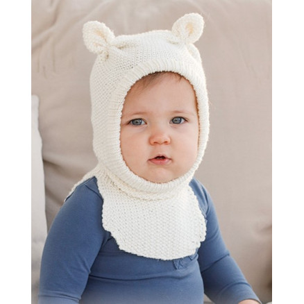 Sweet Teddy Balaclava by DROPS Design - Baby Elefanthue Strikkeopskrift str. 1/3 mdr - 3/4 år Sweet Teddy Balaclava by DROPS Design - Baby Elefanthue Strikkeopskrift str. 1/3 mdr - 3/4 år