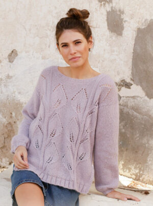 Sweet Topaz by DROPS Design - Bluse Strikkeopskrift str. S - XXXL