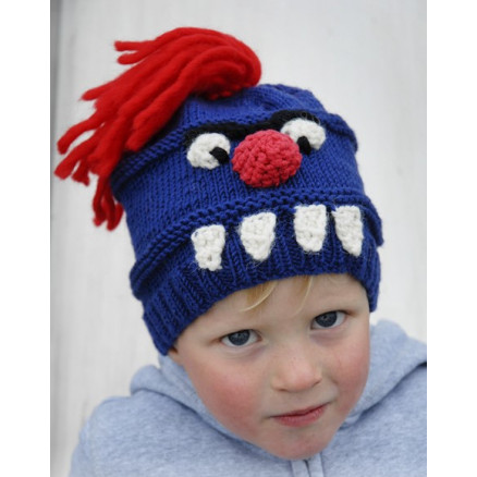 Tooth Monster by DROPS Design - Hue Strikkeopskrift str. 3/7 år - 8/12 år Tooth Monster by DROPS Design - Hue Strikkeopskrift str. 3/7 år - 8/12 år