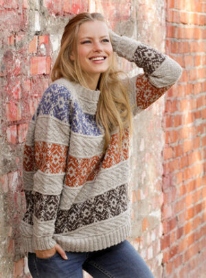 Valdres by DROPS Design - Bluse Strikkeopskrift str. S - XXXL