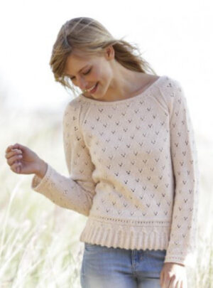 Vintage Charmer by DROPS Design - Bluse med snoninger Strikkeopskrift str. XS - XXXL