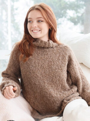 Walnut Wonder by DROPS Design - Bluse Strikkeopskrift str. S - XXXL