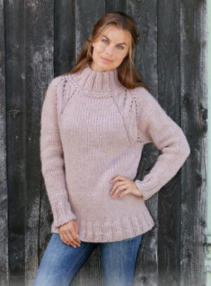 Warm Fall by DROPS Design - Bluse Strikkeopskrift str. S - XXXL