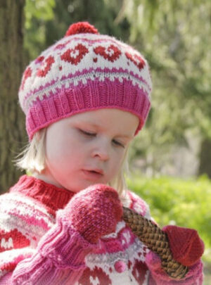 Warmhearted Hat by DROPS Design - Hue Strikkeopskrift str. 12/24 mdr - 3/6 år