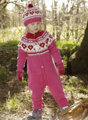 Warmhearted by DROPS Design - Heldragt Strikkeopskrift str. 12/18 mdr - 5/6 år