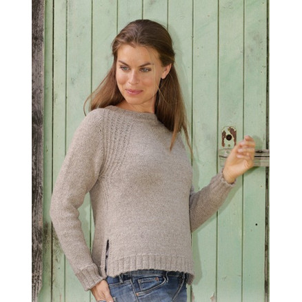 Wednesday Mood by DROPS Design - Bluse Strikkeopskrift str. S - XXXL Wednesday Mood by DROPS Design - Bluse Strikkeopskrift str. S - XXXL