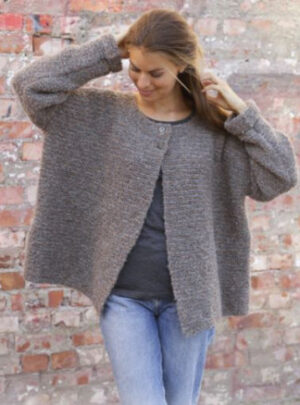 Willow Lane Jacket by DROPS Design - Jakke Strikkeopskift str. S - XXXL