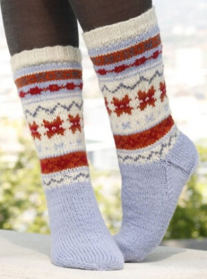 Winter Breeze by DROPS Design - Sokker Strikkeopskrift str. 35/37 - 44/46