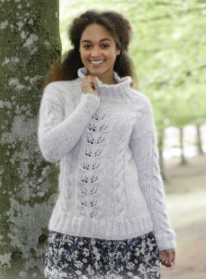 Winter Flirt by DROPS Design - Bluse Strikkeopskrift str. S - XXXL