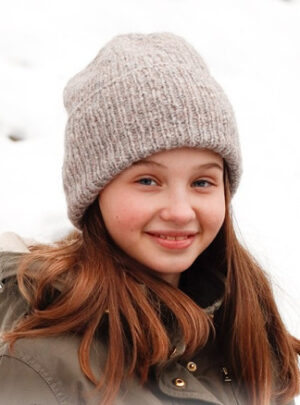Winter Smiles Hat by DROPS Design - Hue Strikkeopskrift str. 2 - 12 år
