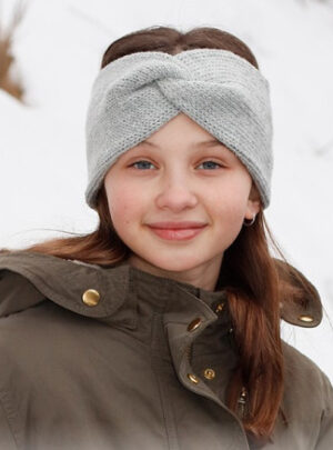 Winter Smiles Headband by DROPS Design - Pandebånd Strikkeopskrift Str. 2-12 år