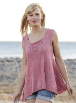 Woodstock by DROPS Design - Top Strikkeopskrift str. S - XXXL
