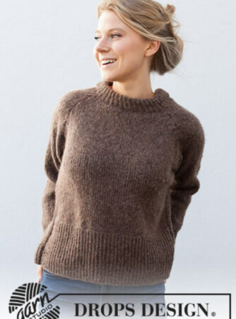 216-12 Autumn Pathways Sweater by DROPS Design, fra Viking