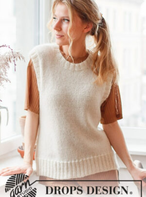 220-41 Annabelle Vest by DROPS Design, fra Viking