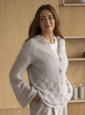 "Dalia" Cardigan - Viking Design 2517-3 Kit - XS-XXXL - Viking Kid-Silk, fra Viking