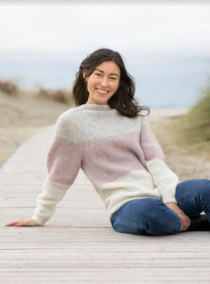 "Dans" Genser - Viking Design 1923-3A Kit - XS-XXL - Viking Alpaca Bris, fra Viking