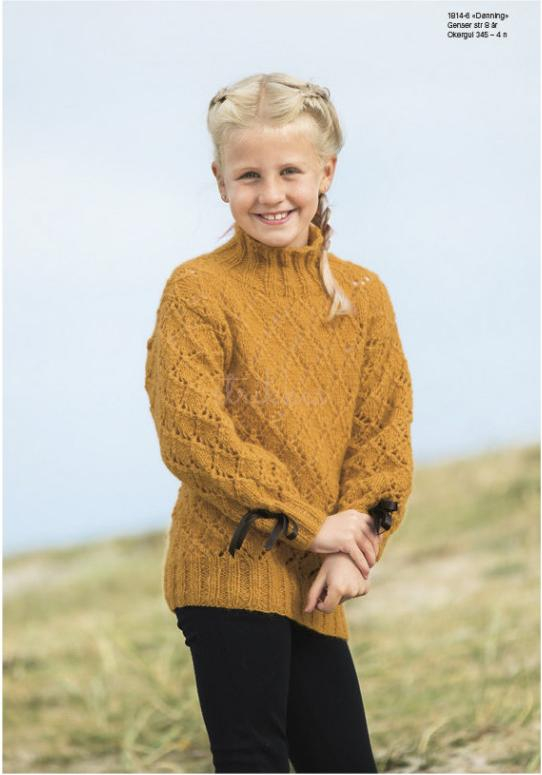 "Dønning" Genser - Viking Design 1814-6 Kit - 2-12 År - Viking Alpaca Bris, fra Viking "Dønning" Genser - Viking Design 1814-6 Kit - 2-12 År - Viking Alpaca Bris, fra Viking