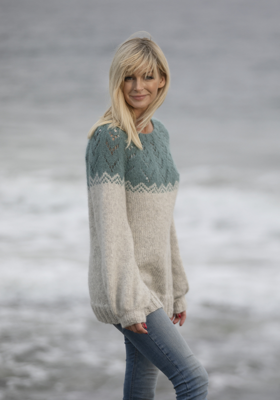 "Frisk" Genser - Viking Design 2035-7 Kit - XS-XXL - Viking Alpaca Bris, fra Viking "Frisk" Genser - Viking Design 2035-7 Kit - XS-XXL - Viking Alpaca Bris, fra Viking