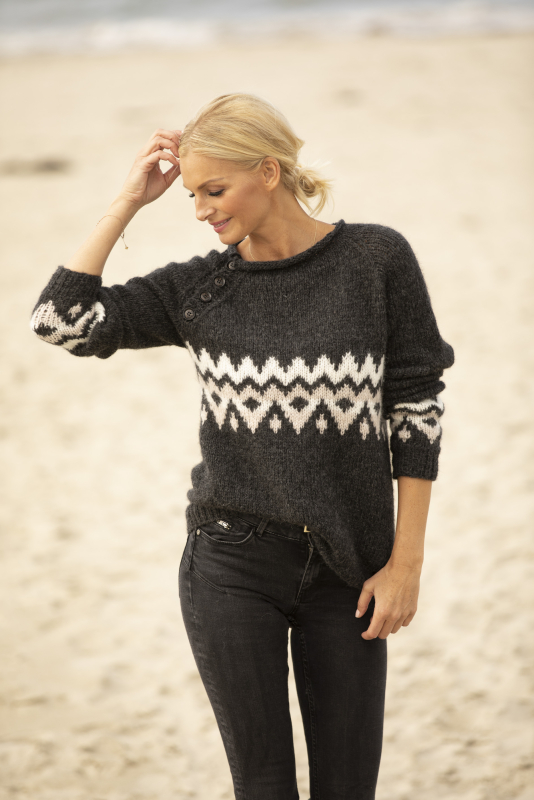 "Gi" Genser - Viking Design 1922-7 Kit - XS-XXL - Viking Alpaca Bris, fra Viking "Gi" Genser - Viking Design 1922-7 Kit - XS-XXL - Viking Alpaca Bris, fra Viking