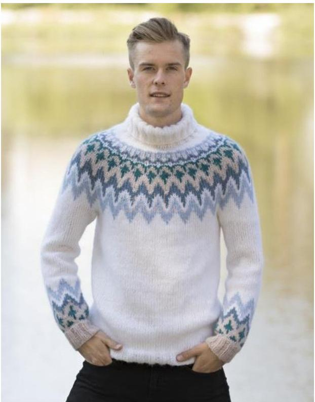"Kathrine" Genser - Viking Design 1812-1H Kit - XS-XXL - Viking Alpaca Bris, fra Viking "Kathrine" Genser - Viking Design 1812-1H Kit - XS-XXL - Viking Alpaca Bris, fra Viking