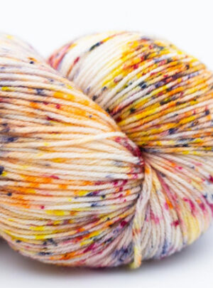 Kremke Soul Wool Lazy Lion Strømpegarn 1207 Hakuna Matata Plettet Kaotisk