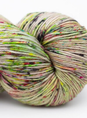 Kremke Soul Wool Lazy Lion Strømpegarn 1209 Dyb Jungle Plettet Kaotisk
