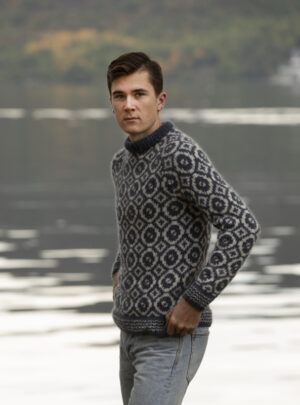 "Maximus" Genser - Viking Design 2138-4A Kit - XS-XXXL - Viking Alpaca Bris, fra Viking