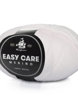 Mayflower Easy Care - 01 Hvid, Merinogarn, fra Mayflower