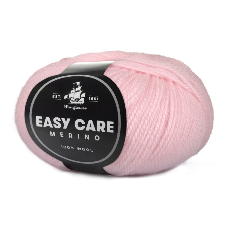 Mayflower Easy Care - 86 Lyserød, Merinogarn, fra Mayflower Mayflower Easy Care - 86 Lyserød, Merinogarn, fra Mayflower
