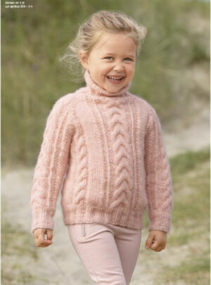 "Rim" Genser - Viking Design 1814-3P Kit - 2-12 År - Viking Alpaca Bris, fra Viking