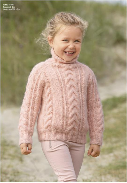 "Rim" Genser - Viking Design 1814-3P Kit - 2-12 År - Viking Alpaca Bris, fra Viking "Rim" Genser - Viking Design 1814-3P Kit - 2-12 År - Viking Alpaca Bris, fra Viking