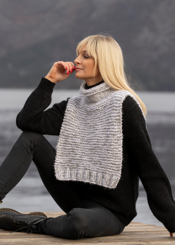 "Tikk" Hals i dobbelt garn - Viking Design 2033-2 Kit - Dame - Viking Alpaca Bris, fra Viking "Tikk" Hals i dobbelt garn - Viking Design 2033-2 Kit - Dame - Viking Alpaca Bris, fra Viking